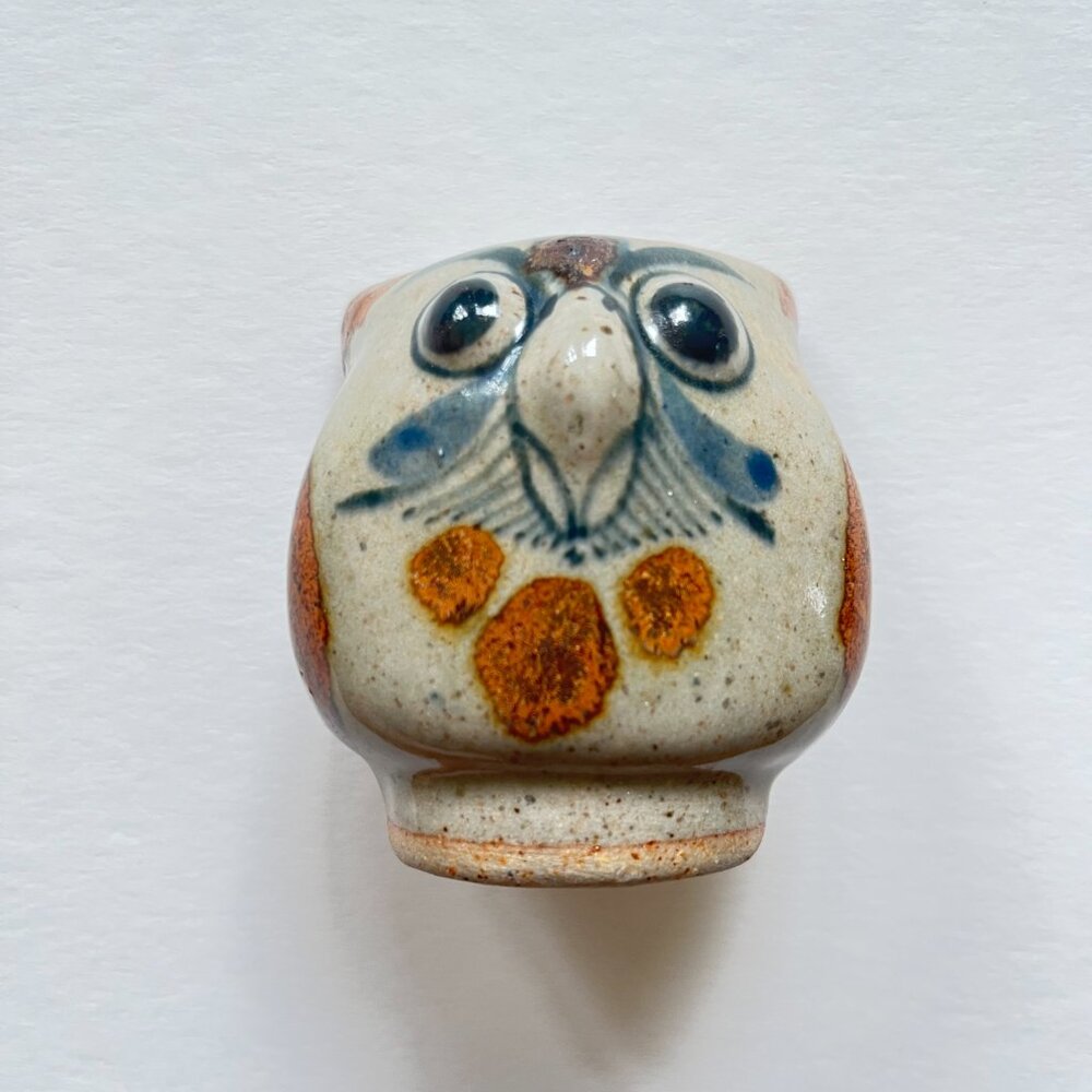 Tonala Pottery Folk Art Owl from Mexico